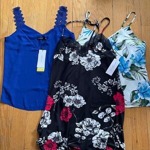 New Karen Millen Banana Republic Lingerie slip Large L Size 8 NWT Tanks Top Lot